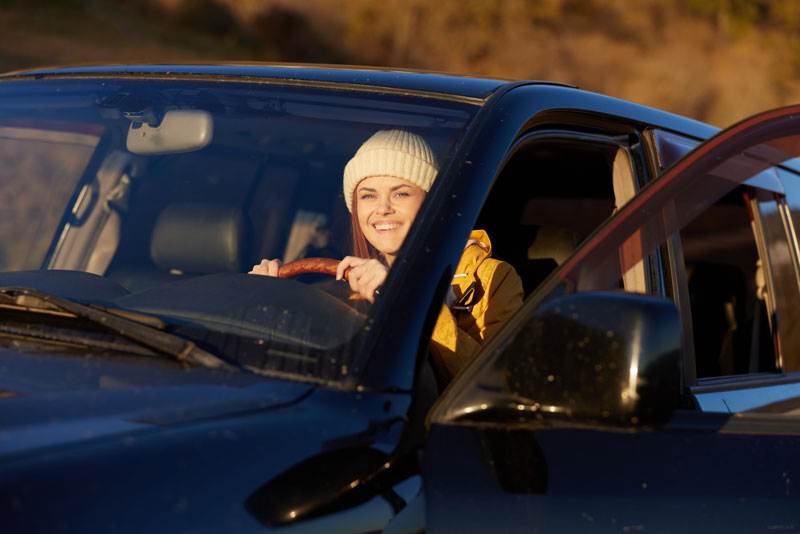 Woman Driving Car